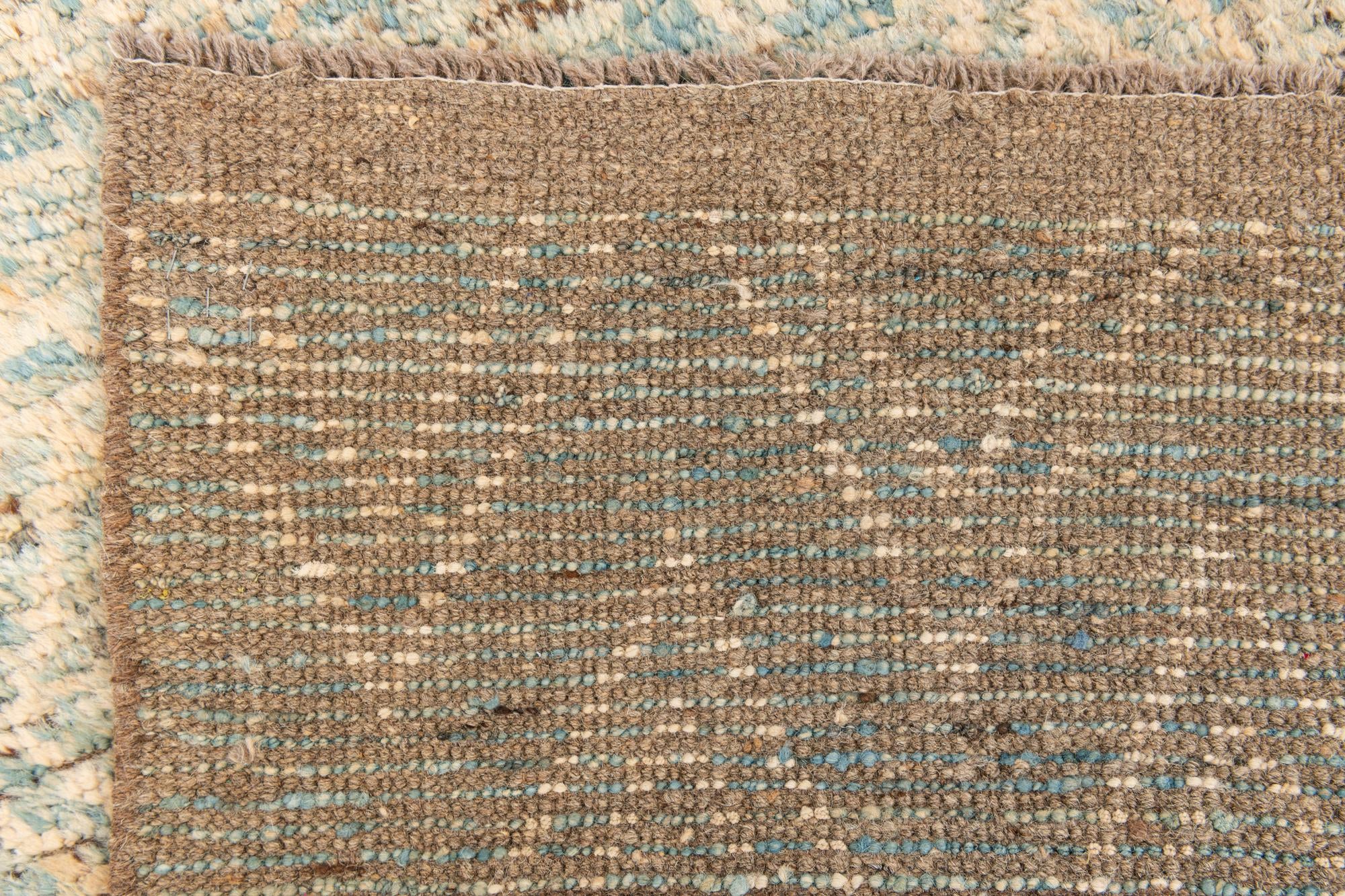 3' 1 x 16' Hand Knotted Moroccan Wool Runner Rug