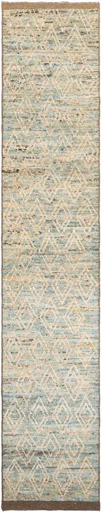 3' 1 x 16' Hand Knotted Moroccan Wool Runner Rug