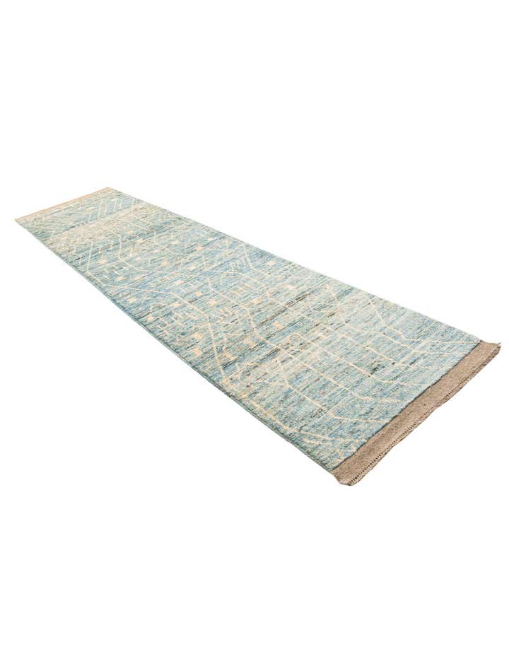 3' 3 x 13' 3 Hand Knotted Moroccan Wool Runner Rug