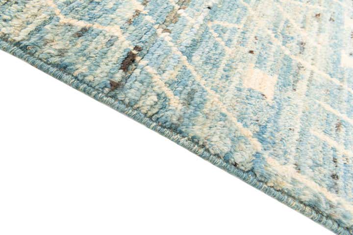 3' 3 x 13' 3 Hand Knotted Moroccan Wool Runner Rug