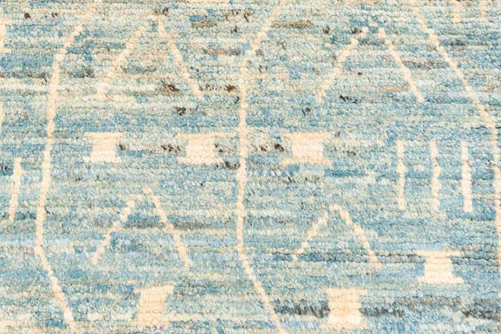 3' 3 x 13' 3 Hand Knotted Moroccan Wool Runner Rug