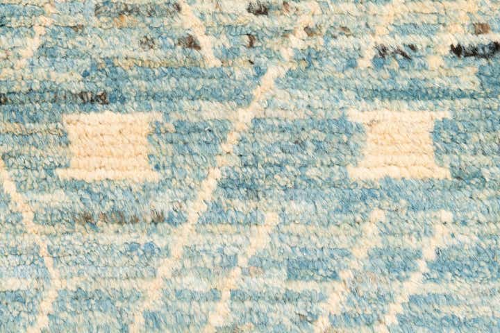 3' 3 x 13' 3 Hand Knotted Moroccan Wool Runner Rug