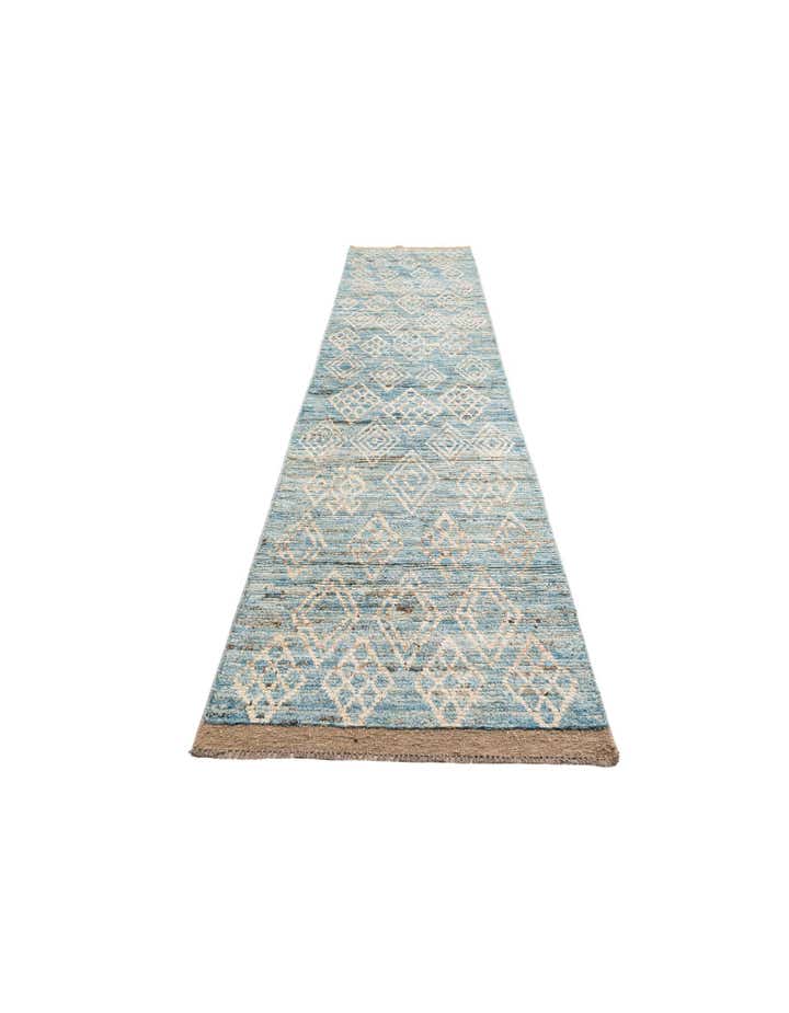 3' 2 x 15' 2 Hand Knotted Moroccan Wool Runner Rug