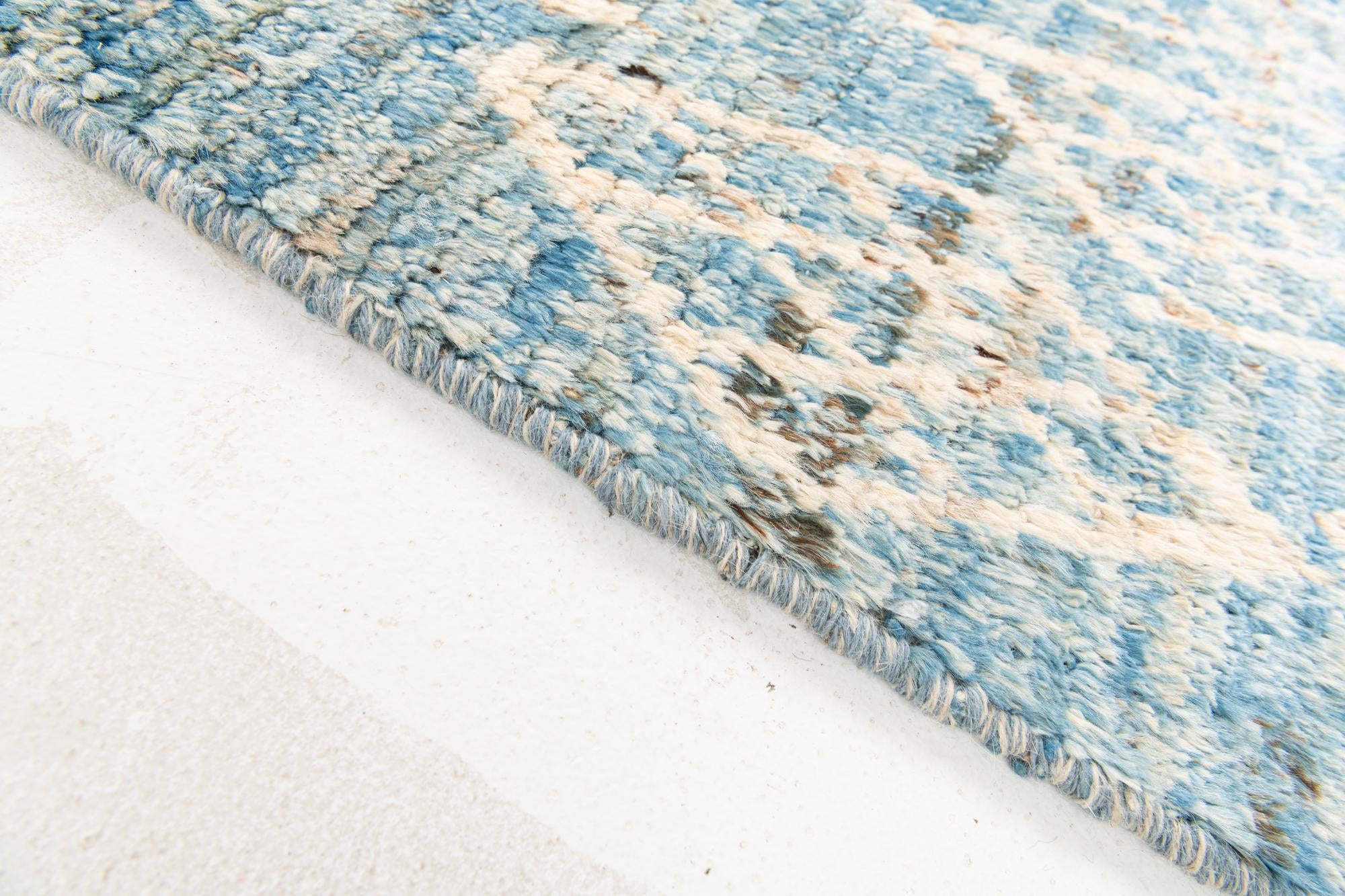 3' 2 x 15' 2 Hand Knotted Moroccan Wool Runner Rug