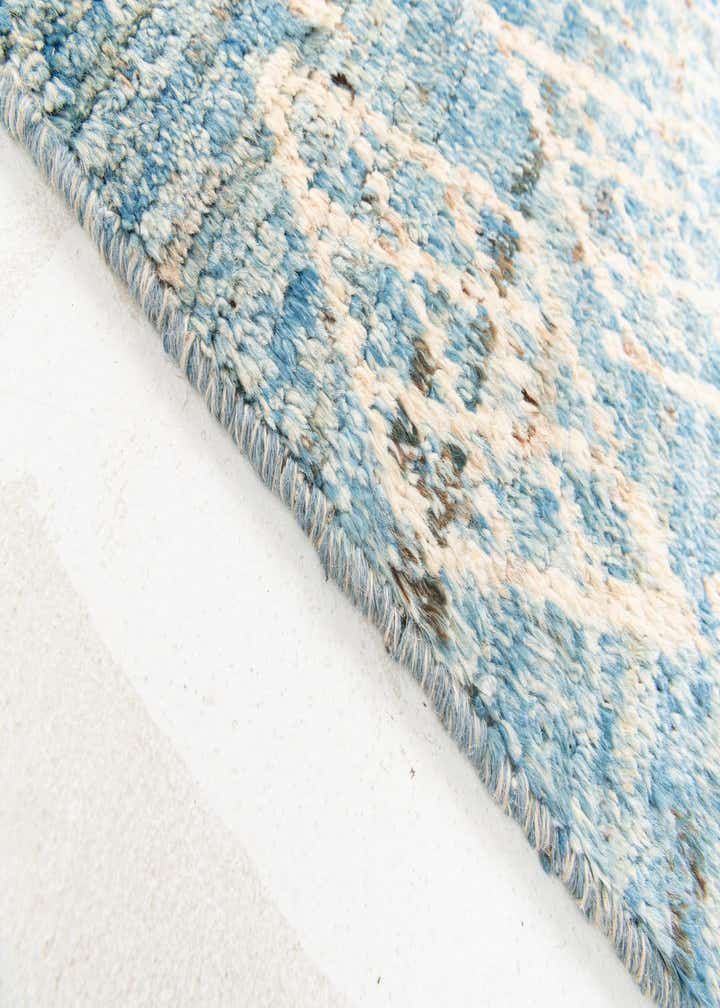 3' 2 x 15' 2 Hand Knotted Moroccan Wool Runner Rug