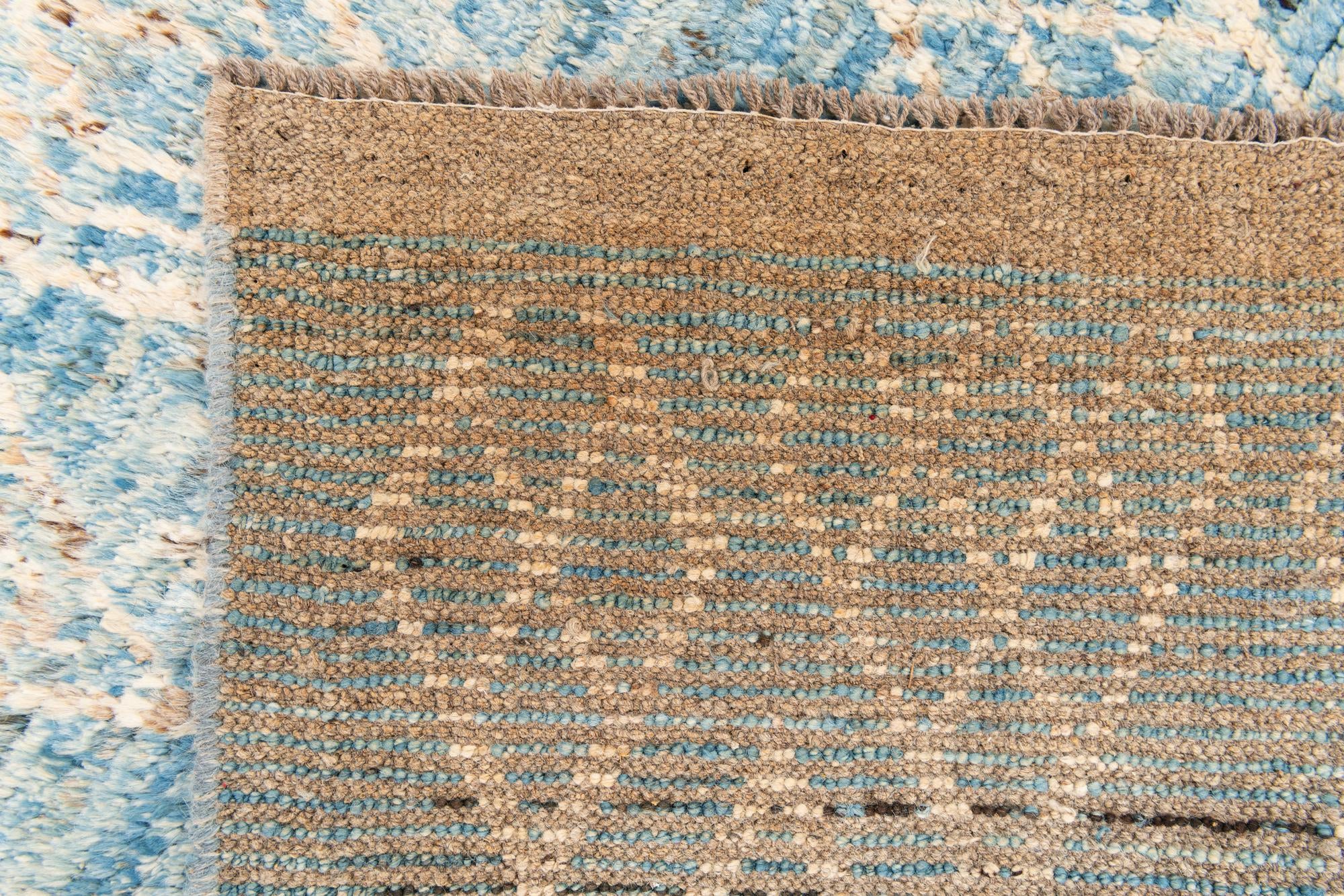 3' 2 x 15' 2 Hand Knotted Moroccan Wool Runner Rug