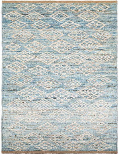 Detail image of 3' 2 x 15' 2 Hand Knotted Moroccan Wool Runner Rug