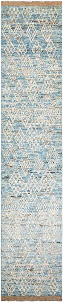 3' 2 x 15' 2 Hand Knotted Moroccan Wool Runner Rug