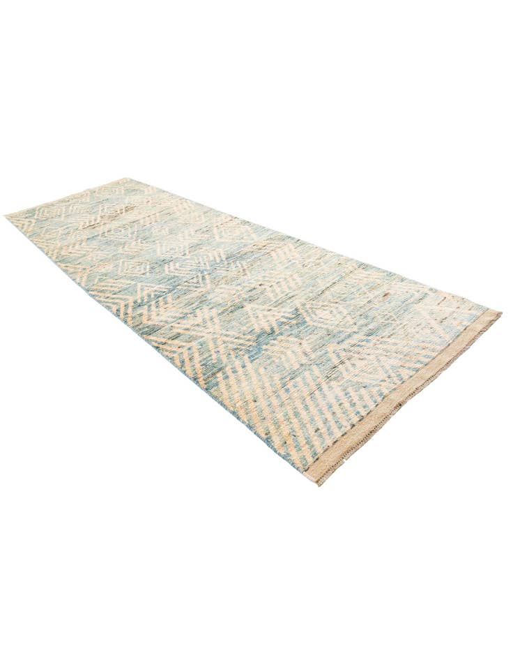 Detail image of 4' 5 x 13' 3 Hand Knotted Moroccan Wool Runner Rug