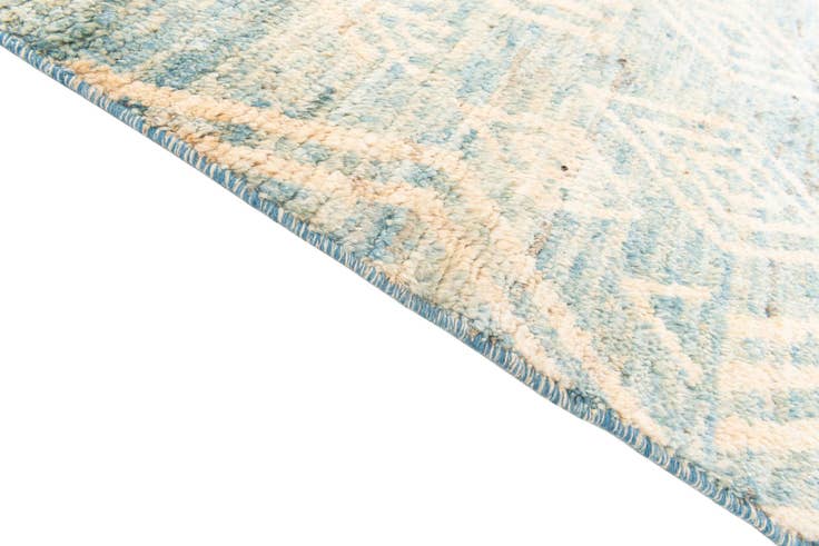 Detail image of 4' 5 x 13' 3 Hand Knotted Moroccan Wool Runner Rug