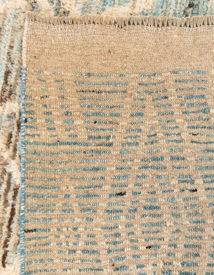 Detail image of 4' 5 x 13' 3  Hand Knotted Moroccan Wool Runner Rug