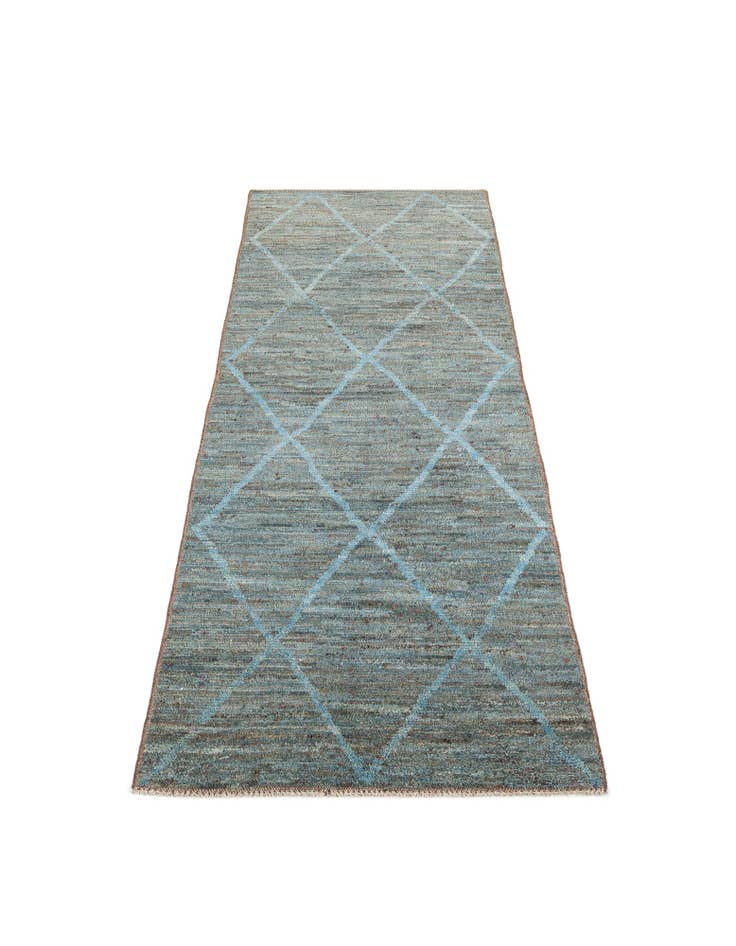 Detail image of 5' 3 x 13' 10 Hand Knotted Moroccan Wool Runner Rug