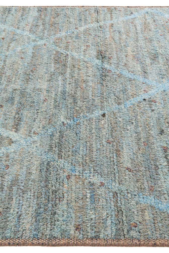 5' 3 x 13' 10 Hand Knotted Moroccan Wool Runner Rug