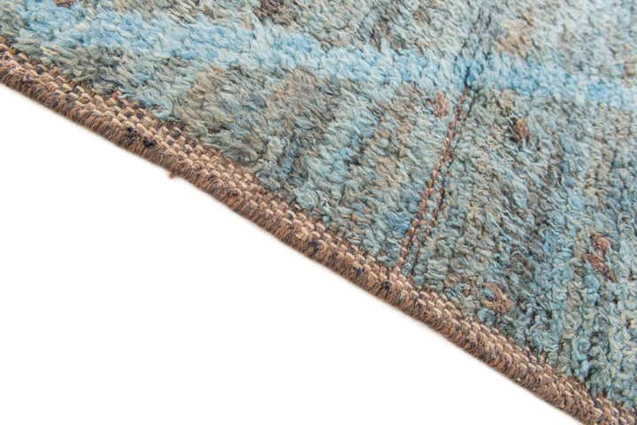 5' 3 x 13' 10 Hand Knotted Moroccan Wool Runner Rug