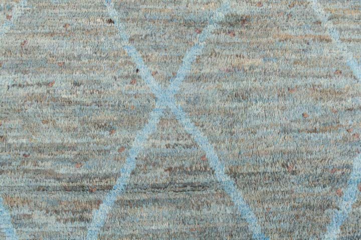 5' 3 x 13' 10 Hand Knotted Moroccan Wool Runner Rug