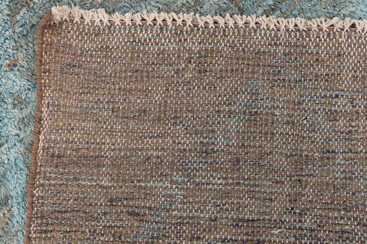 5' 3 x 13' 10 Hand Knotted Moroccan Wool Runner Rug