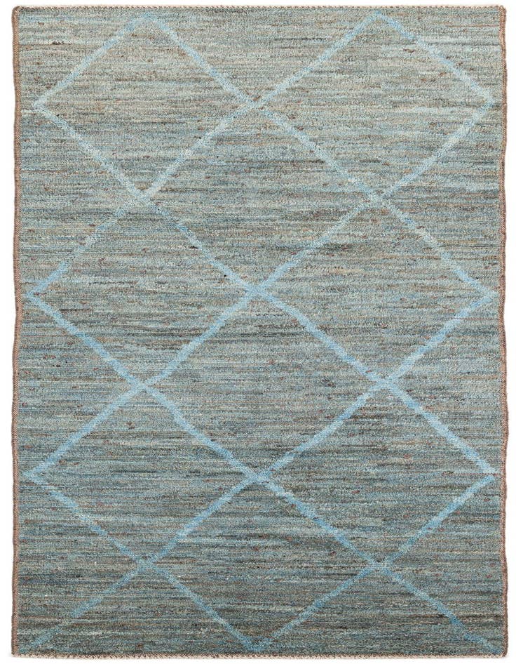 Detail image of 5' 3 x 13' 10 Hand Knotted Moroccan Wool Runner Rug