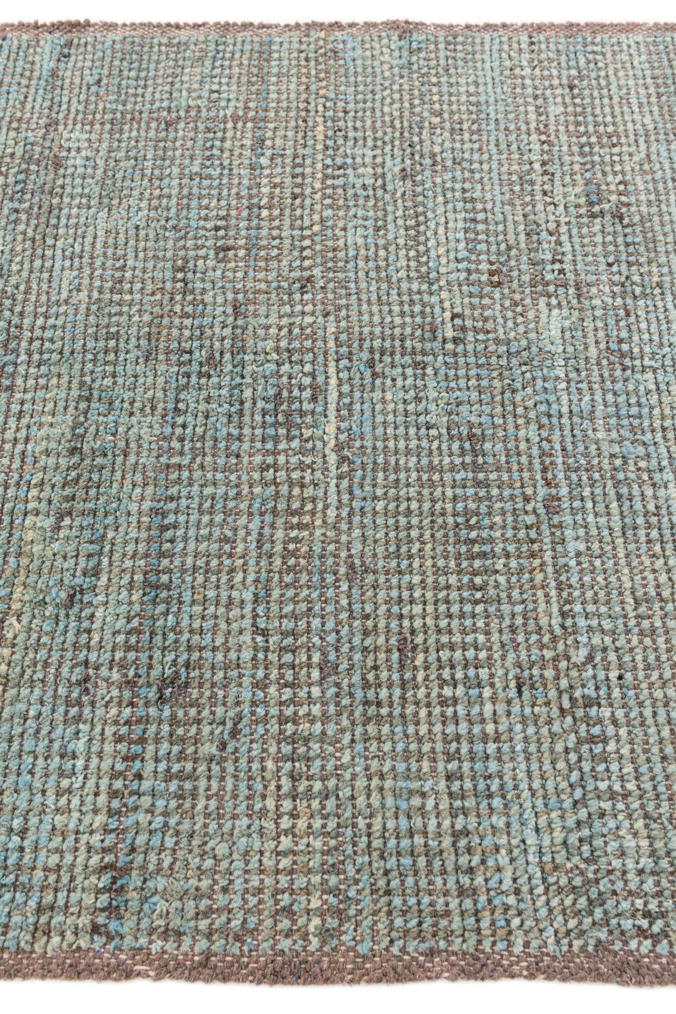 4' x 13' 8 Hand Knotted Moroccan Wool Runner Rug