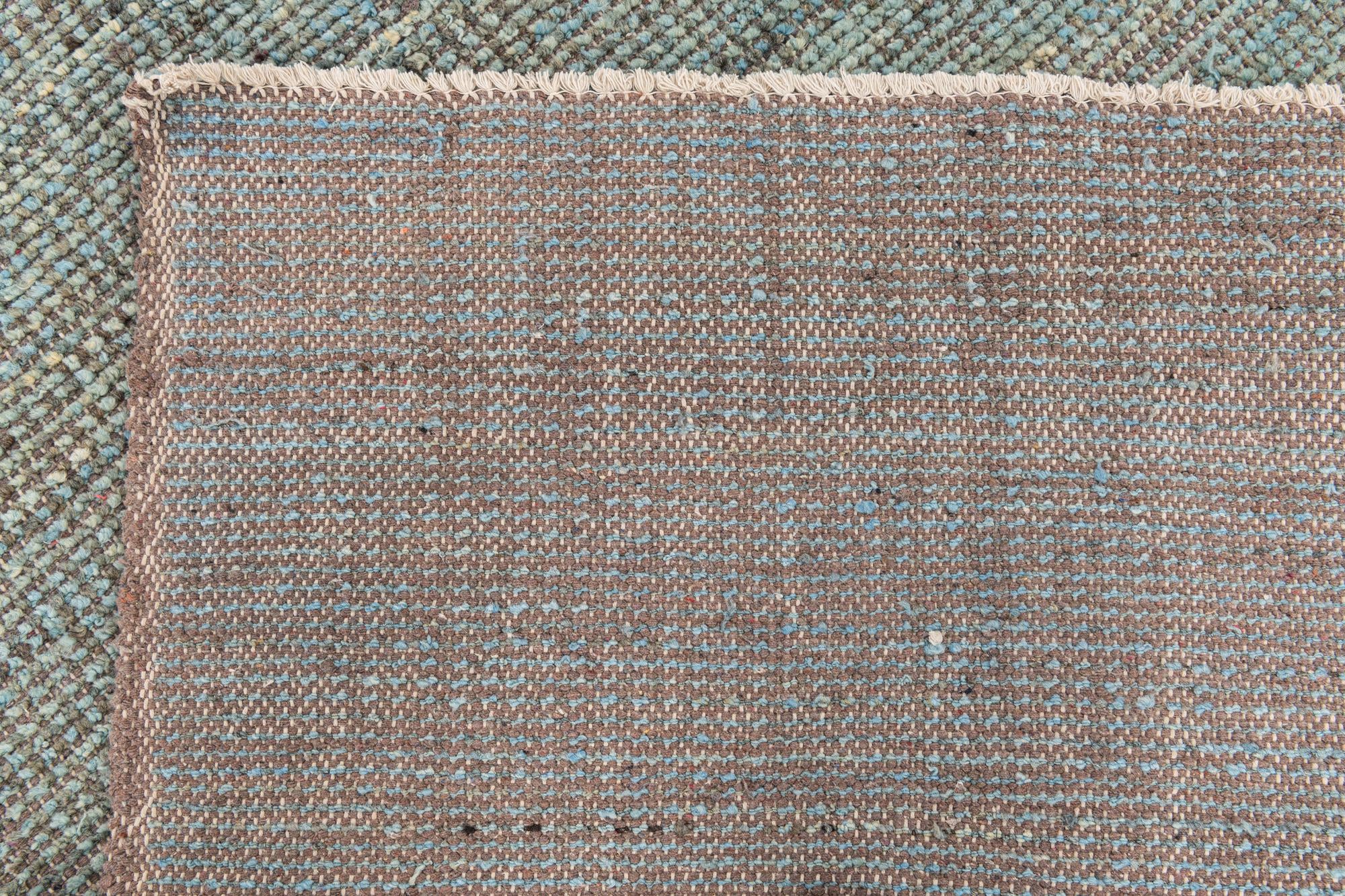 4' x 13' 8 Hand Knotted Moroccan Wool Runner Rug