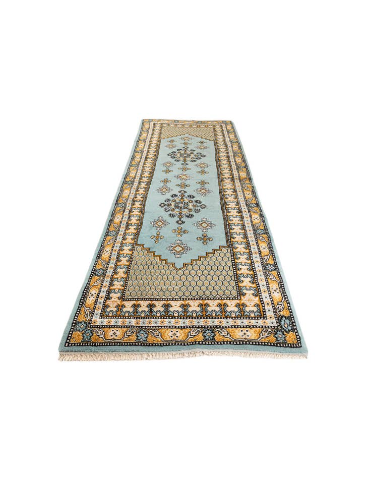 Detail image of 3' 6 x 10' 4  Hand Knotted Moroccan Wool Runner Rug