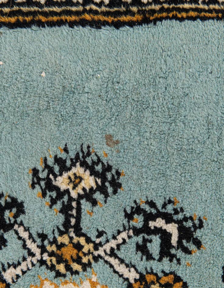 Detail image of 3' 6 x 10' 4  Hand Knotted Moroccan Wool Runner Rug