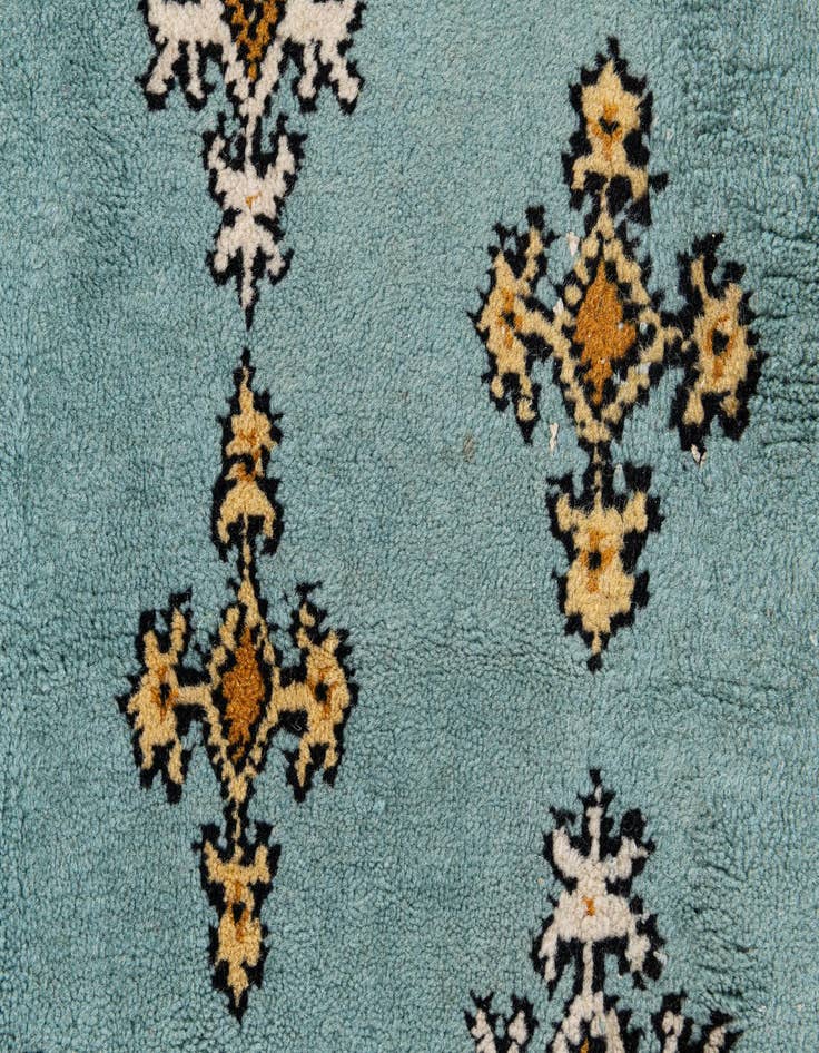 Detail image of 3' 6 x 10' 4  Hand Knotted Moroccan Wool Runner Rug