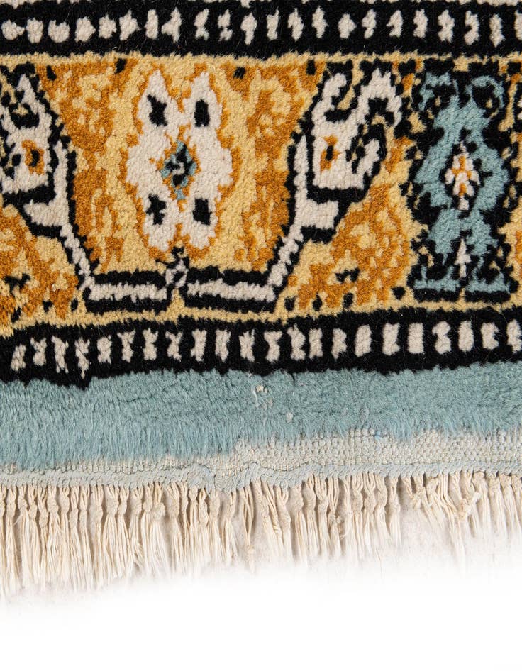 Detail image of 3' 6 x 10' 4  Hand Knotted Moroccan Wool Runner Rug