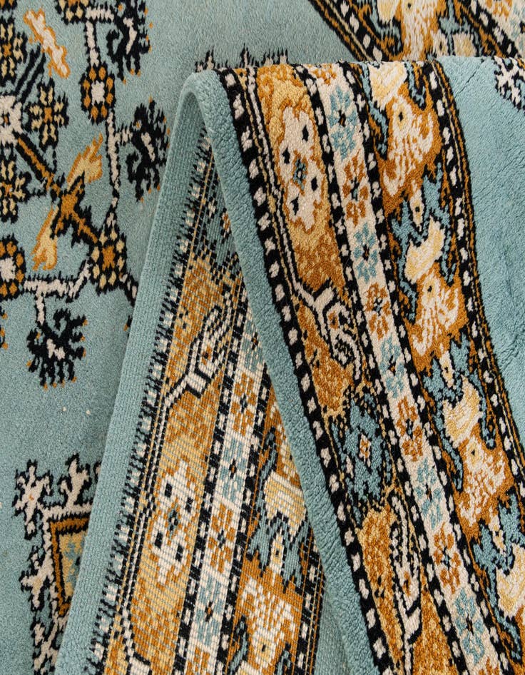 Detail image of 3' 6 x 10' 4  Hand Knotted Moroccan Wool Runner Rug