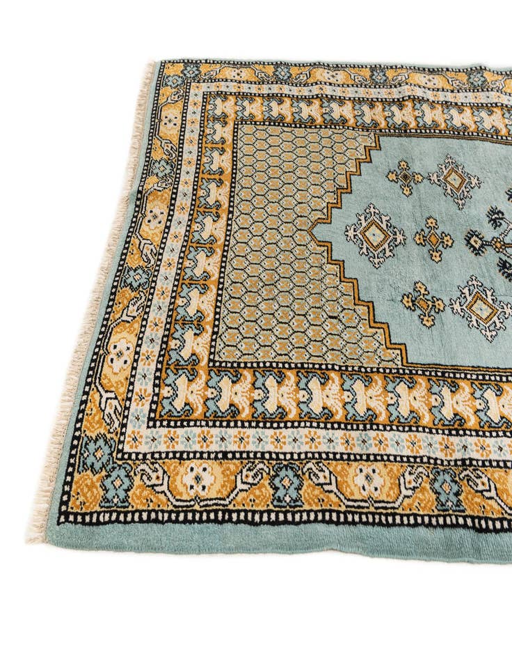 Detail image of 3' 6 x 10' 4  Hand Knotted Moroccan Wool Runner Rug