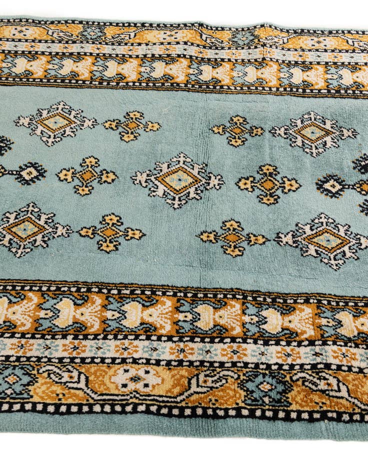 Detail image of 3' 6 x 10' 4  Hand Knotted Moroccan Wool Runner Rug