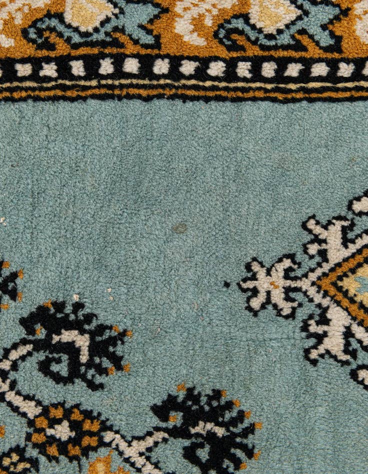 Detail image of 3' 6 x 10' 4  Hand Knotted Moroccan Wool Runner Rug