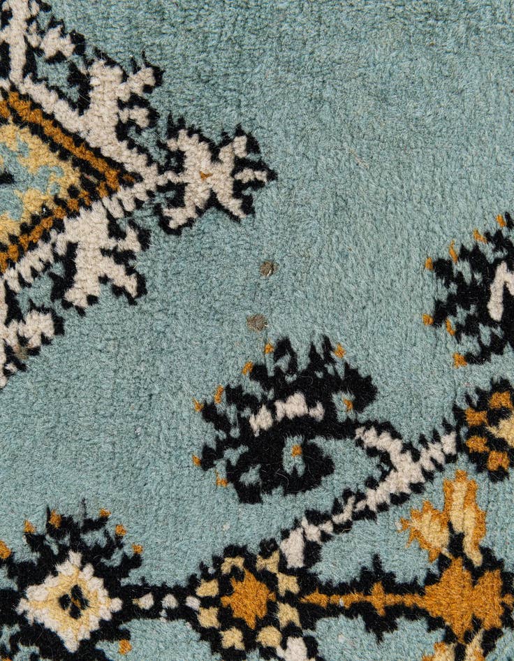 Detail image of 3' 6 x 10' 4  Hand Knotted Moroccan Wool Runner Rug