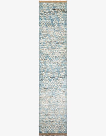 3' 2 x 15' 2 Hand Knotted Moroccan Wool Runner Rug