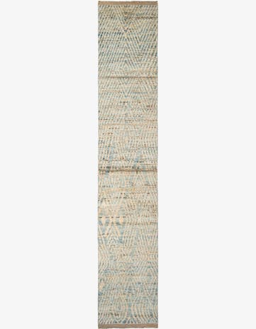 3' x 16' 3 Hand Knotted Moroccan Wool Runner Rug