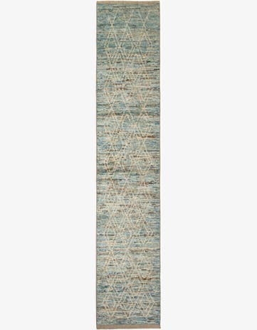 3' 2 x 16' 4 Hand Knotted Moroccan Wool Runner Rug