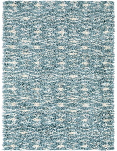 Detail image of 2' 7 x 12' Moroccan Trellis Shag Runner Rug