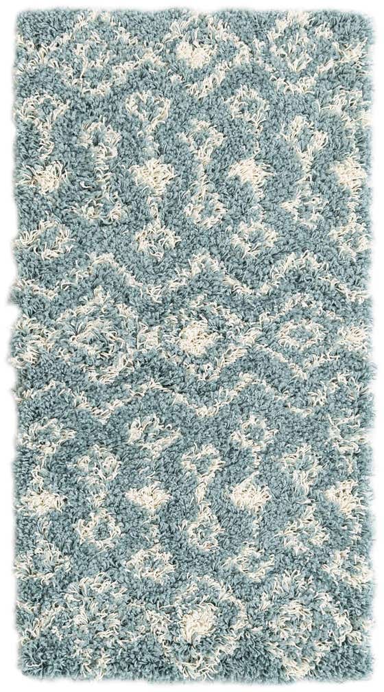 2' x 3' 10 Moroccan Trellis Shag Runner Rug