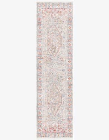 Light Blue Noble Runner Rug