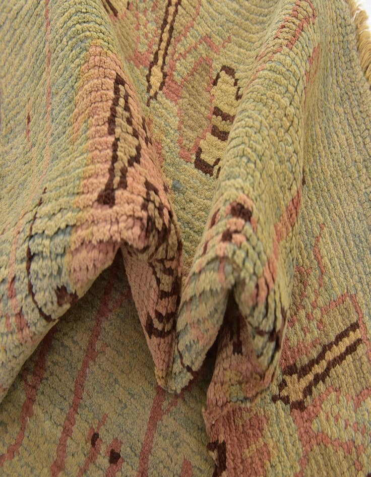Detail image of 4' 4 x 8' 4  Hand Knotted Oushak Wool Runner Rug