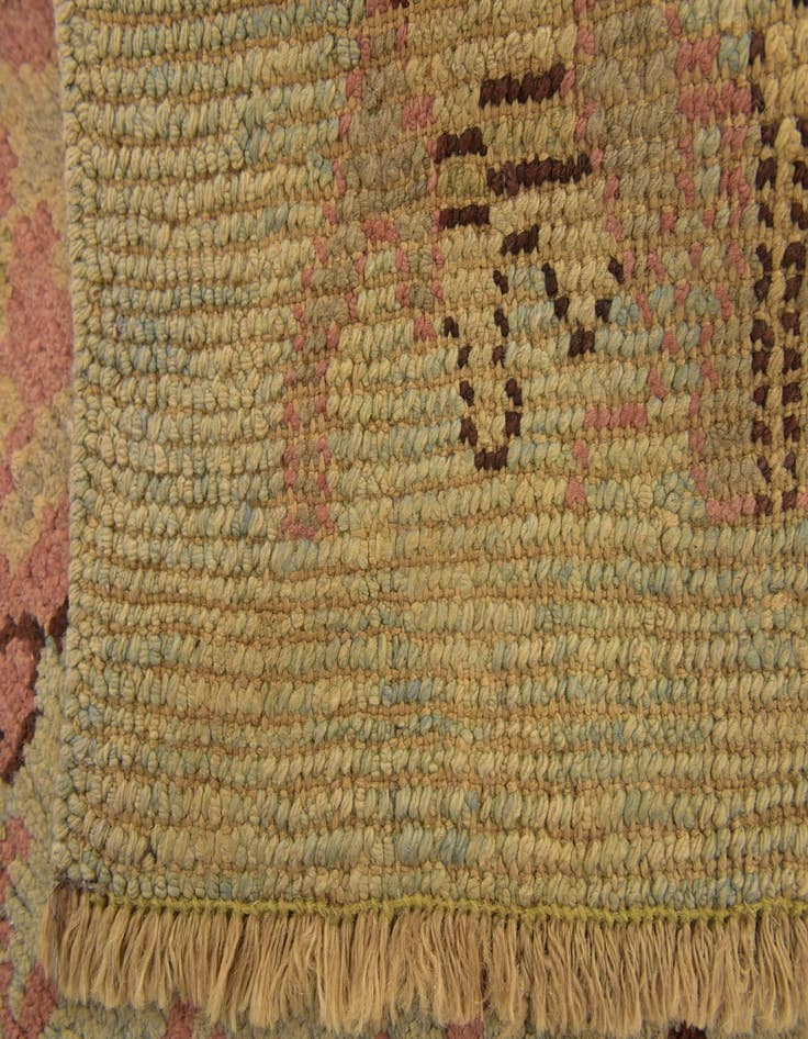 Detail image of 4' 4 x 8' 4  Hand Knotted Oushak Wool Runner Rug