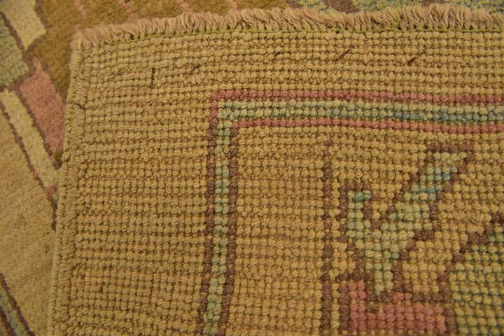 4' 3 x 7' Hand Knotted Oushak Wool Runner Rug