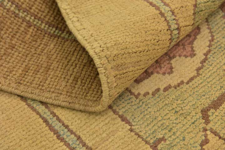 4' 3 x 7' Hand Knotted Oushak Wool Runner Rug