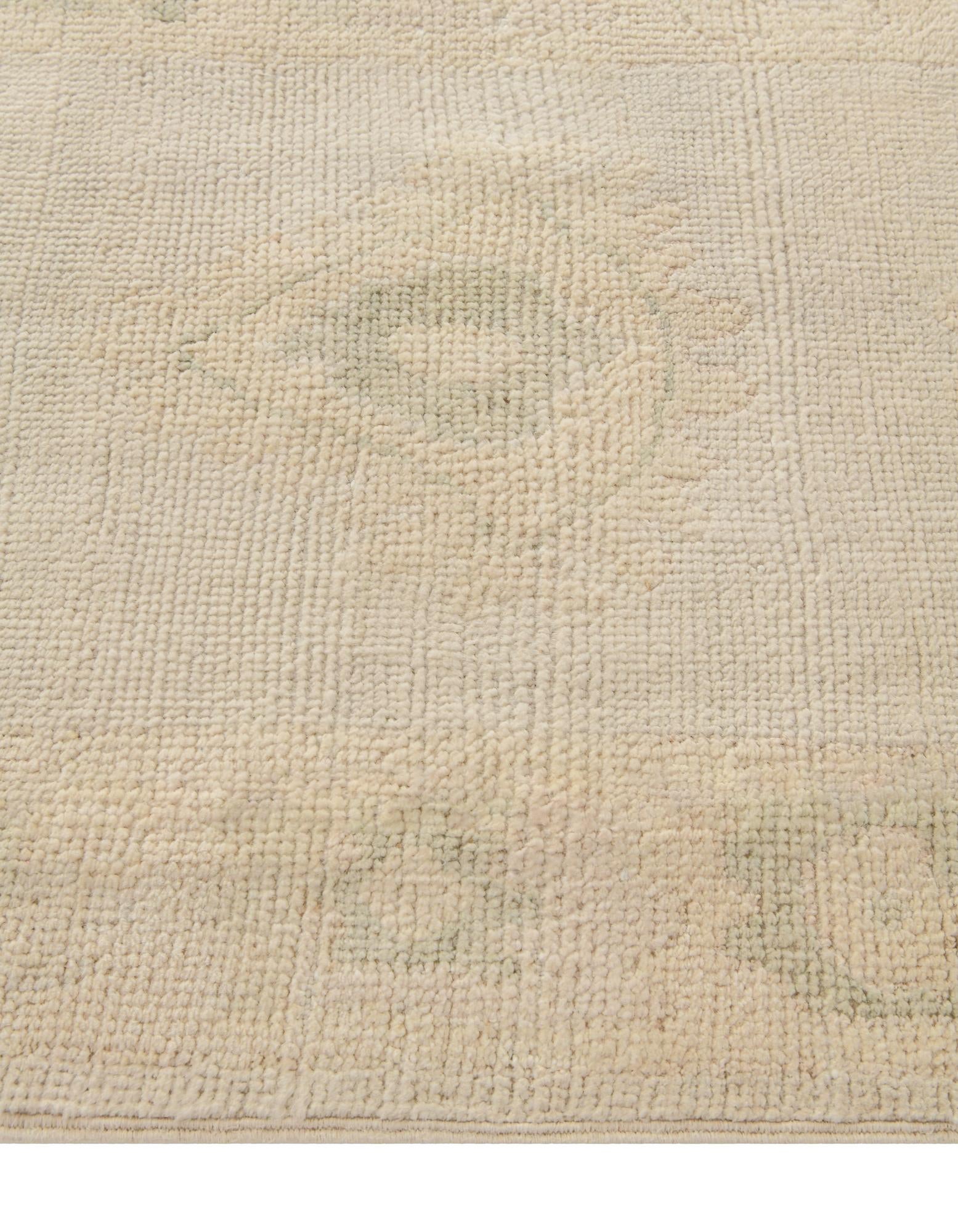 2' 6 x 11' Hand Knotted Oushak Wool Runner Rug