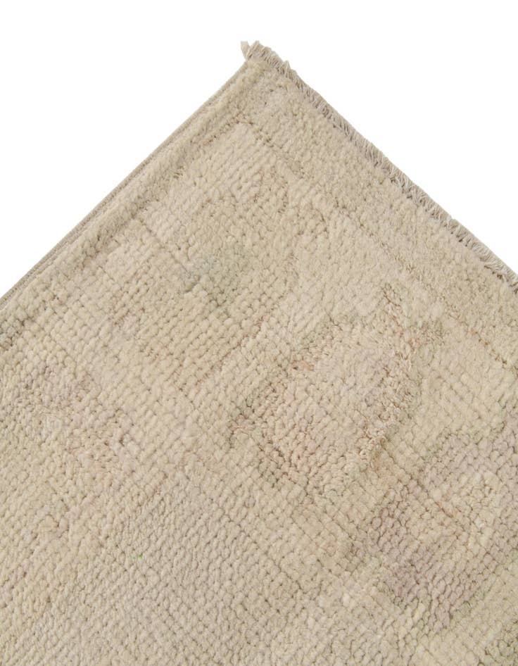 Detail image of 2' 6 x 11' Hand Knotted Oushak Wool Runner Rug