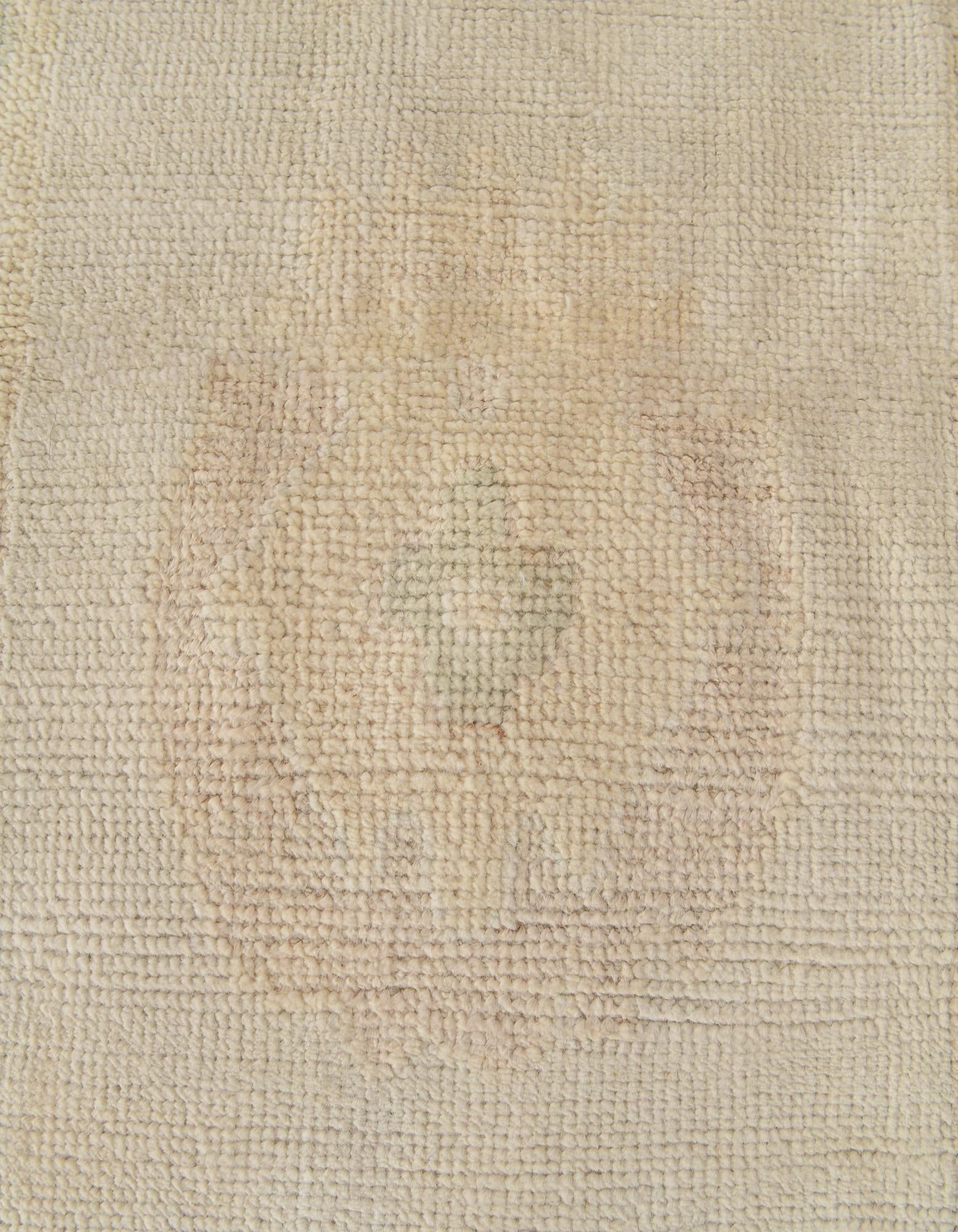 2' 6 x 11' Hand Knotted Oushak Wool Runner Rug