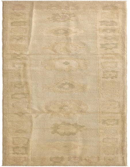 Detail image of 2' 6 x 11' Hand Knotted Oushak Wool Runner Rug