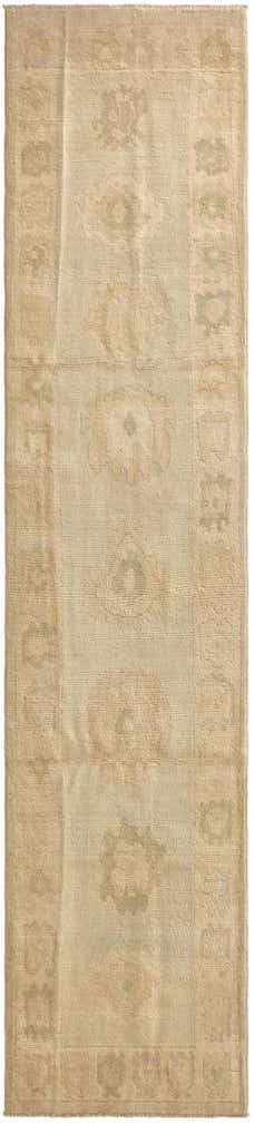 2' 6 x 11' Hand Knotted Oushak Wool Runner Rug