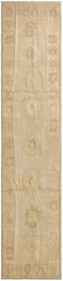Detail image of 2' 6 x 11' Hand Knotted Oushak Wool Runner Rug