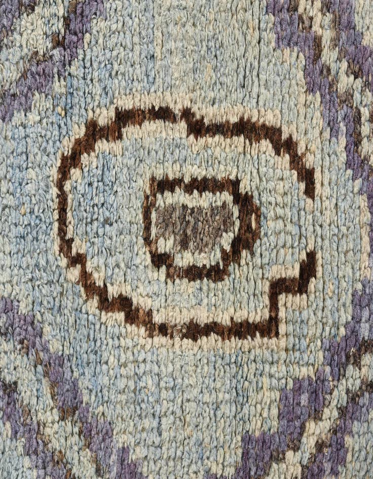 Detail image of 3' x 7' 9  Hand Knotted Oushak Wool Runner Rug