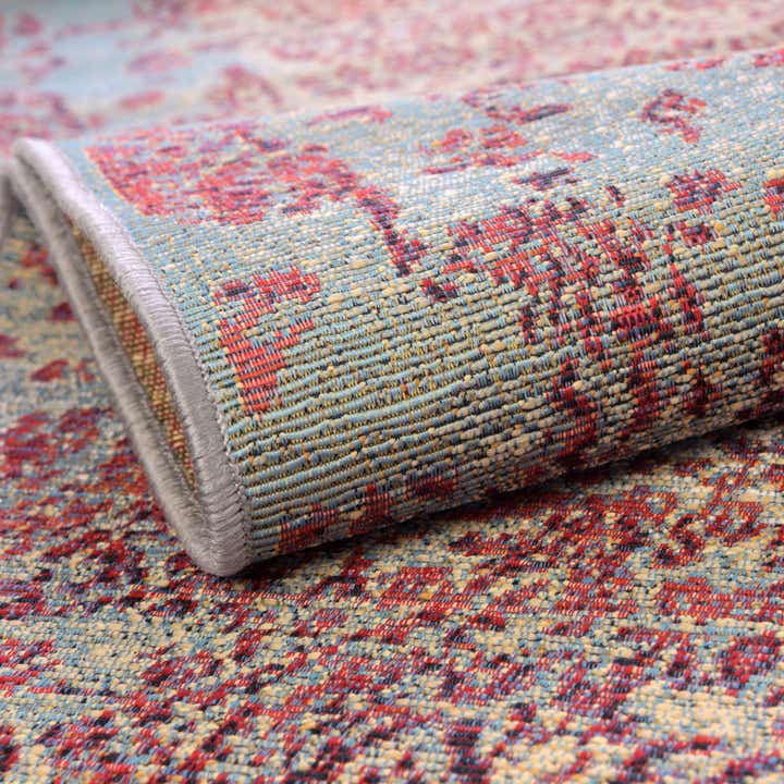 2' 7 x 5' 3 Easy-Clean Botanical Indoor / Outdoor Runner Rug